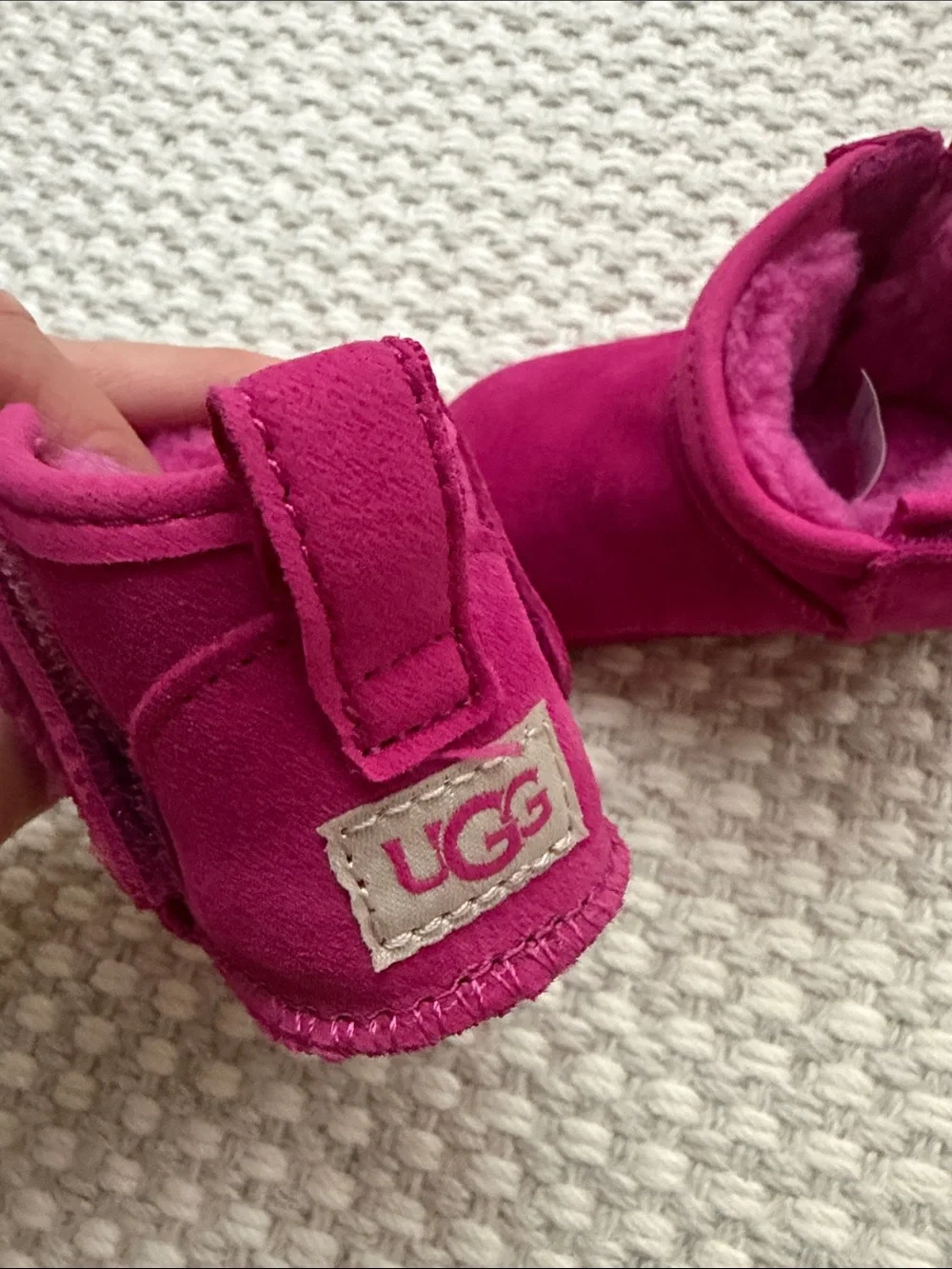 UGG Kids Hot Pink Shearling Boots